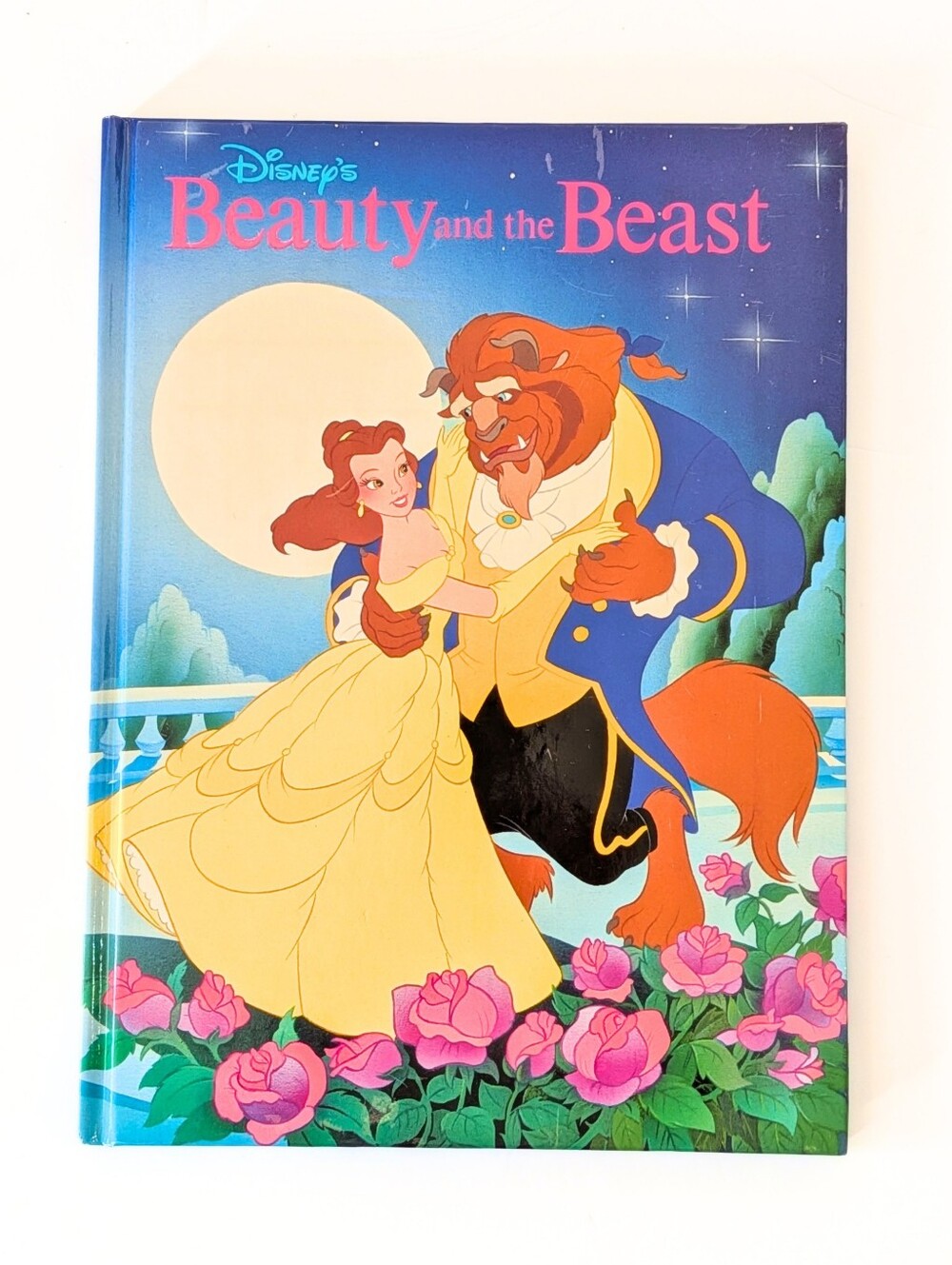 Vintage Disney Beauty and the Beast Hardcover Book 1991 Belle Storybook